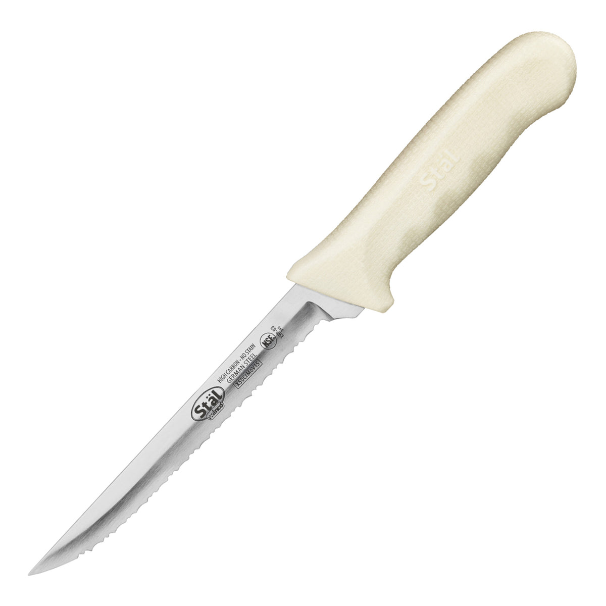 Picture of Winco KWP-63 Stal 6 in. Utility Knife, Wavy Edge