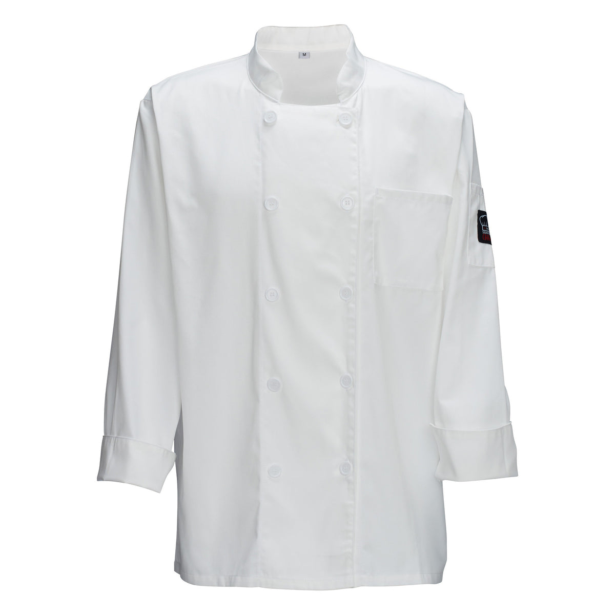 Picture of Winco UNF-5WS Universal Fit Chef Jacket, White - Small