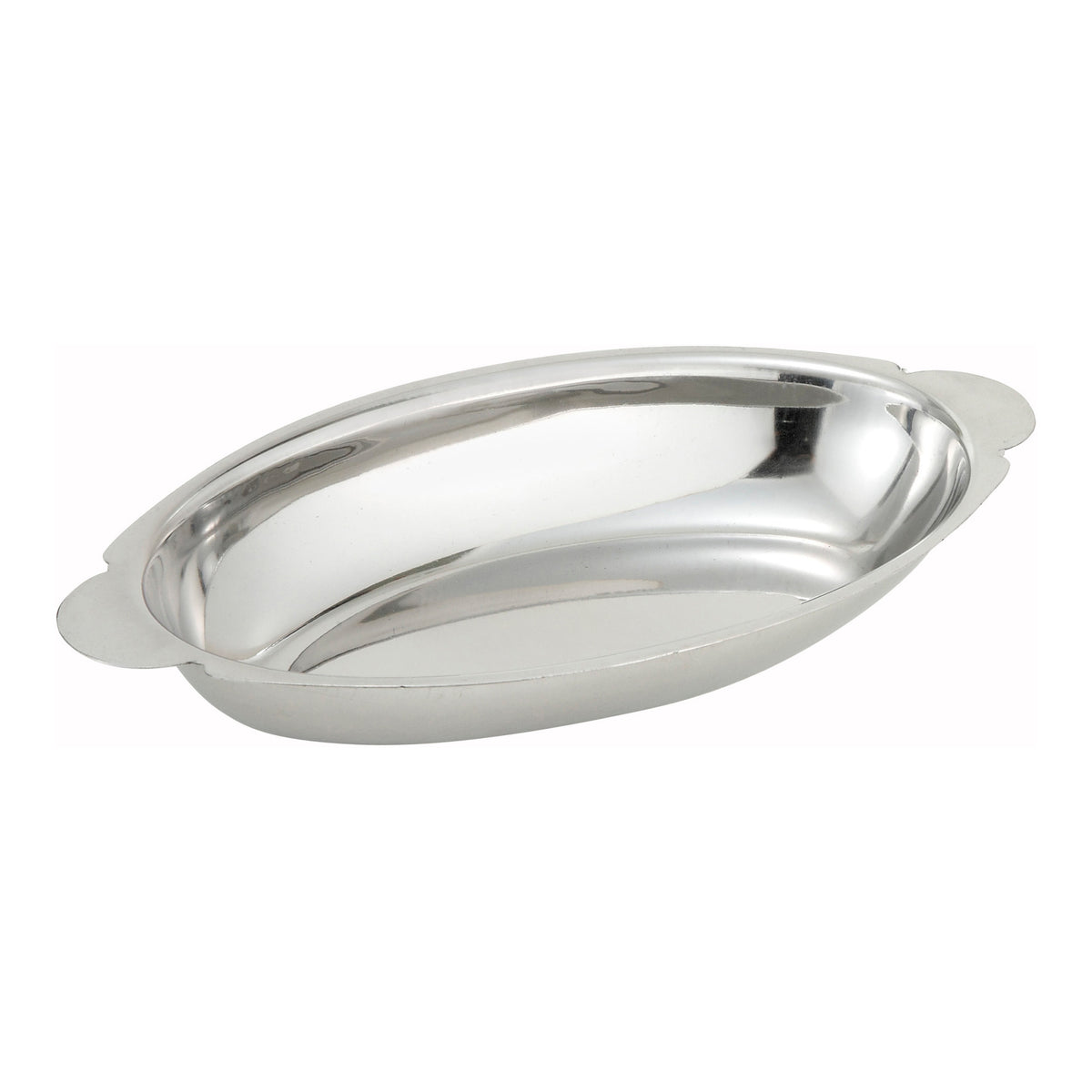 Picture of Winco ADO-20 Au Gratin Dishes, Stainless Steel - 20 oz