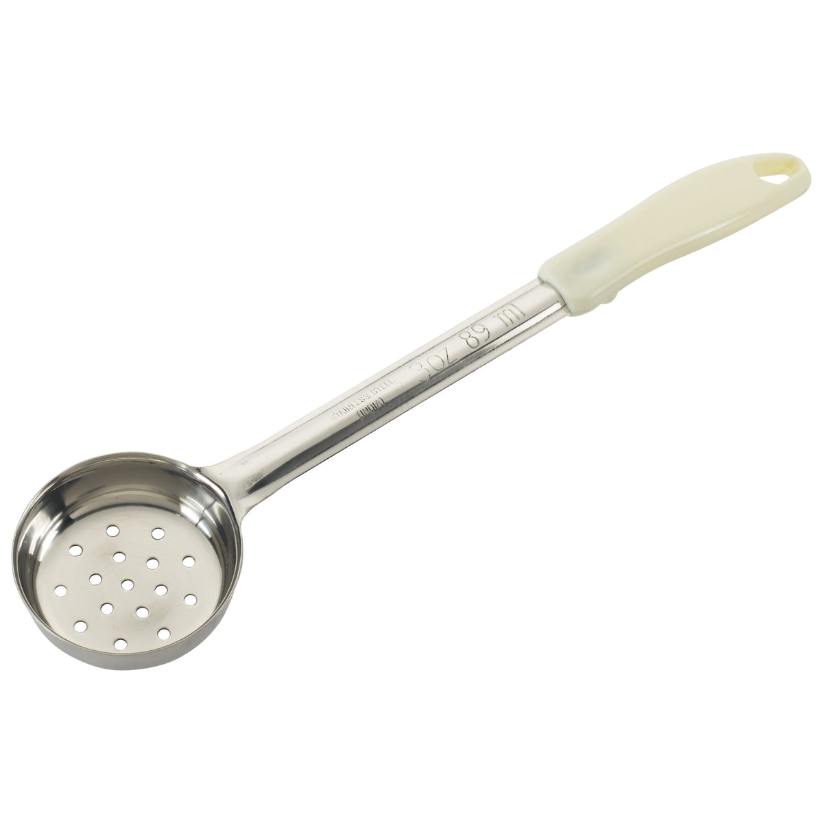 Picture of Winco FPP-3 Stainless Steel Portioners - Perforated, Ivory - 3 oz