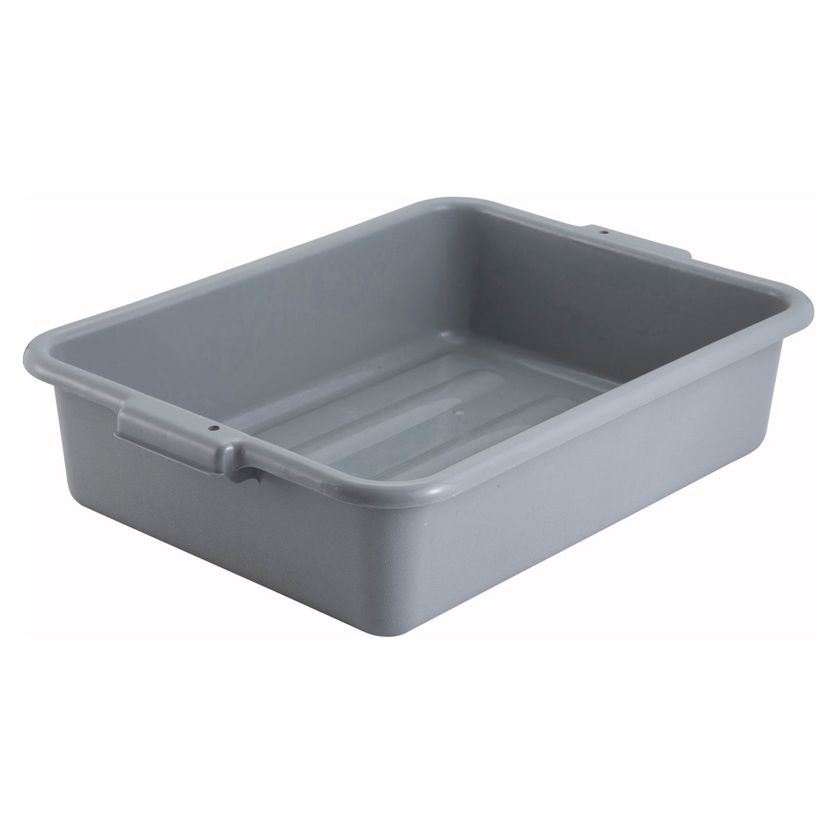 Picture of Winco PL-5G Standard Weight Polypropylene Dish Box, 5 in. Depth - Gray