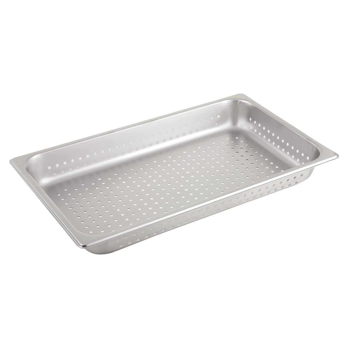 Picture of Winco SPFP2 Perforated Steam Pan, 25 Gauge - Stainless Steel - Full, 2.5 in.
