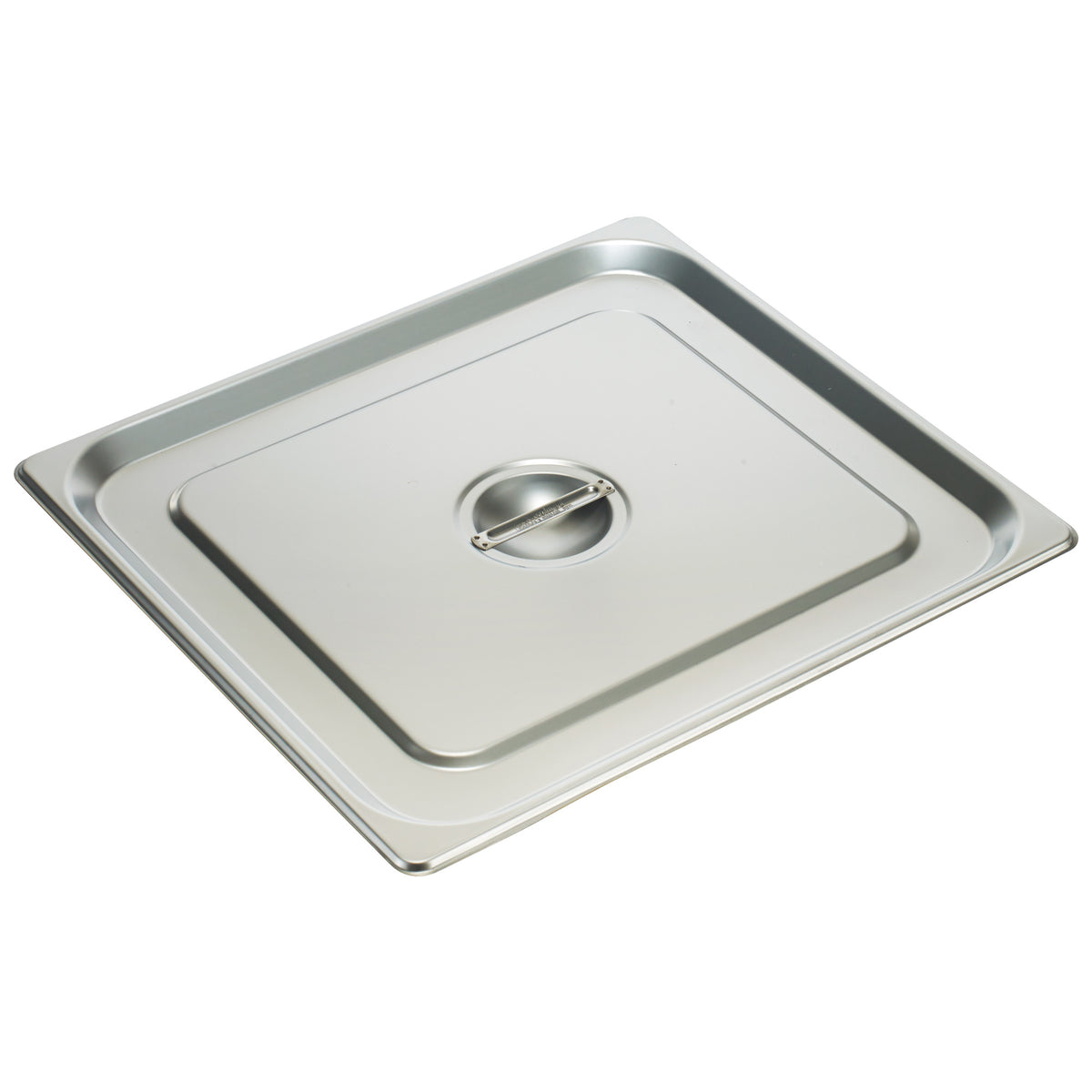 Picture of Winco SPSCTT 18-8 Stainless Steel Steam Pan Cover, Solid - Two-Thirds