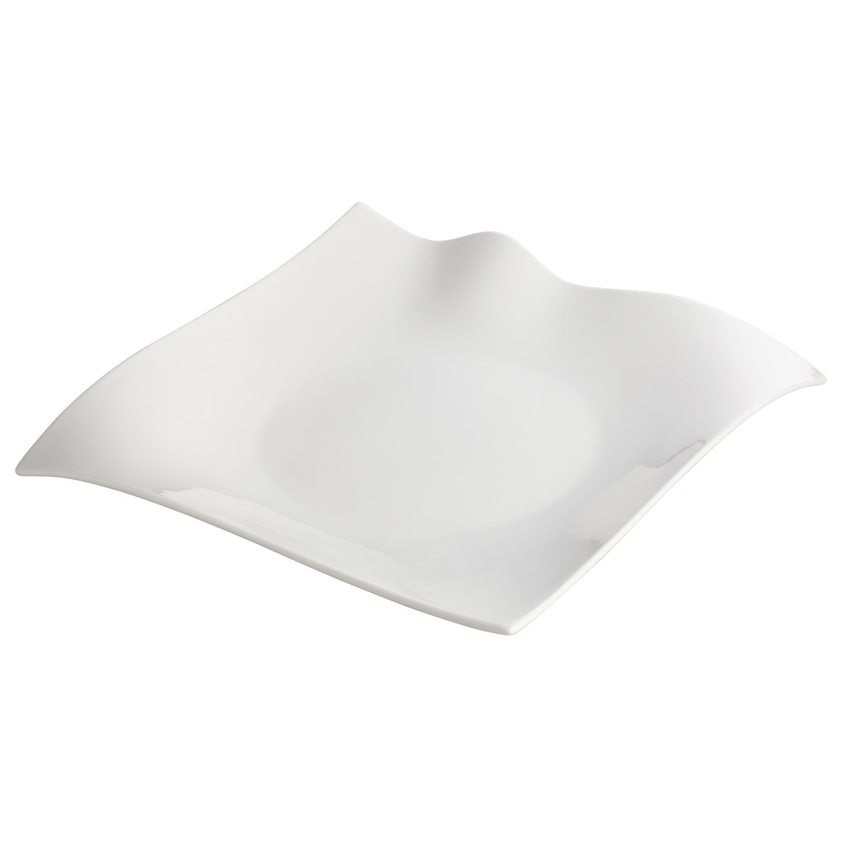 Picture of Winco WDP010-103 12 in. Sq Porcelain Square Plate, Bright White, 6 Piece