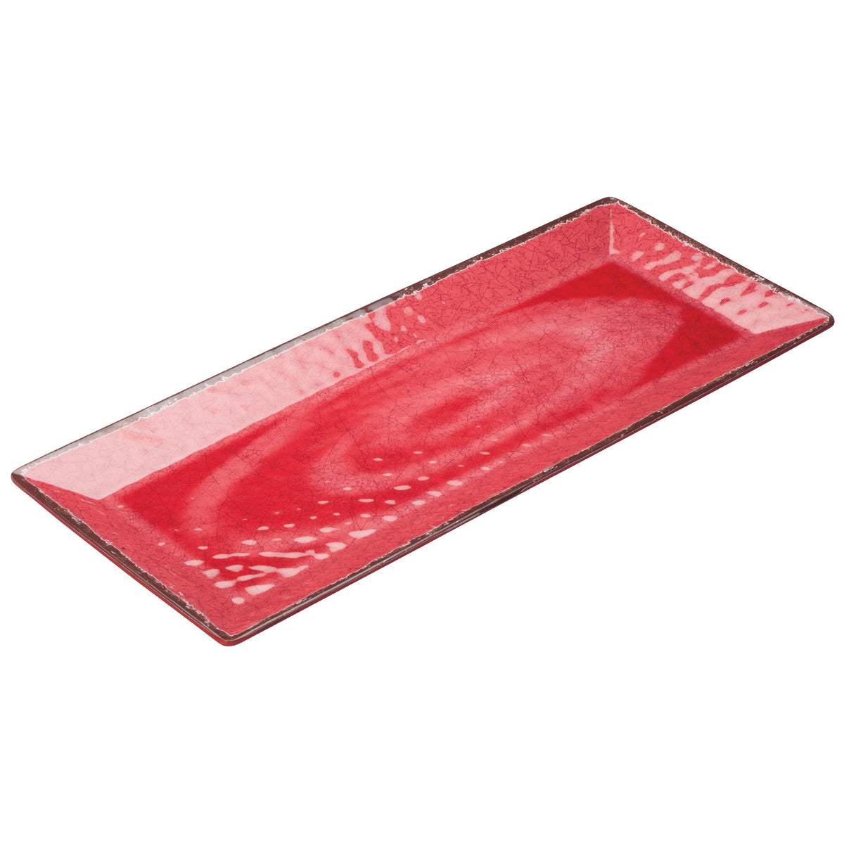 Picture of Winco WDM001-508 19 x 8 in. Melamine Rectangular Plate, Red, 24 Piece