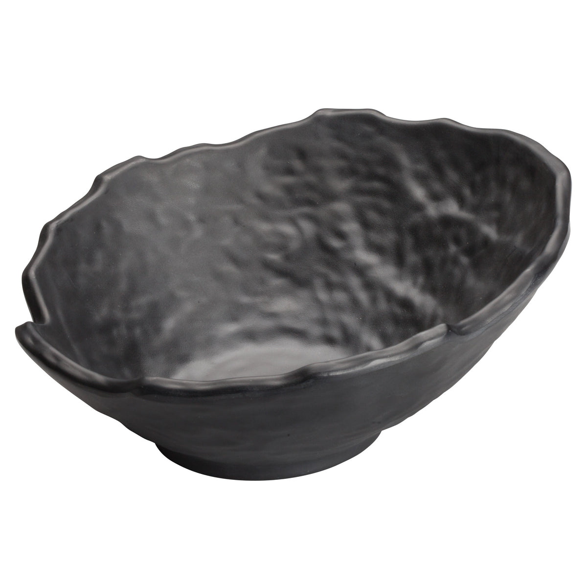 Picture of Winco WDM019-308 9 in. Dia. Melamine Angled Bowl, Black, 12 Piece