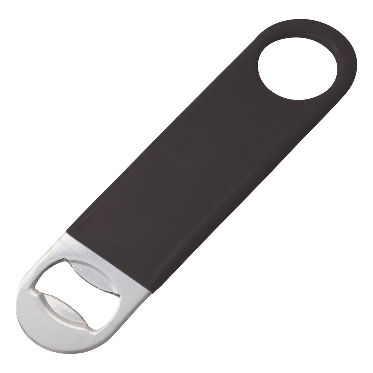 Picture of Winco CO-301PK Stainless Steel Flat Bottle Opener - Black