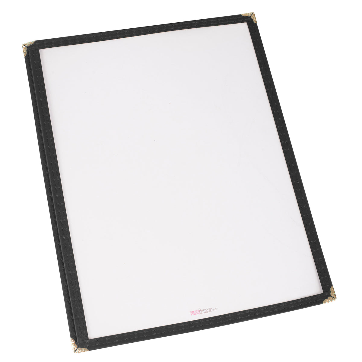 Picture of Winco PMC-14K Single Pocket Menu Cover - Black, 9.38 x 14.88 in.