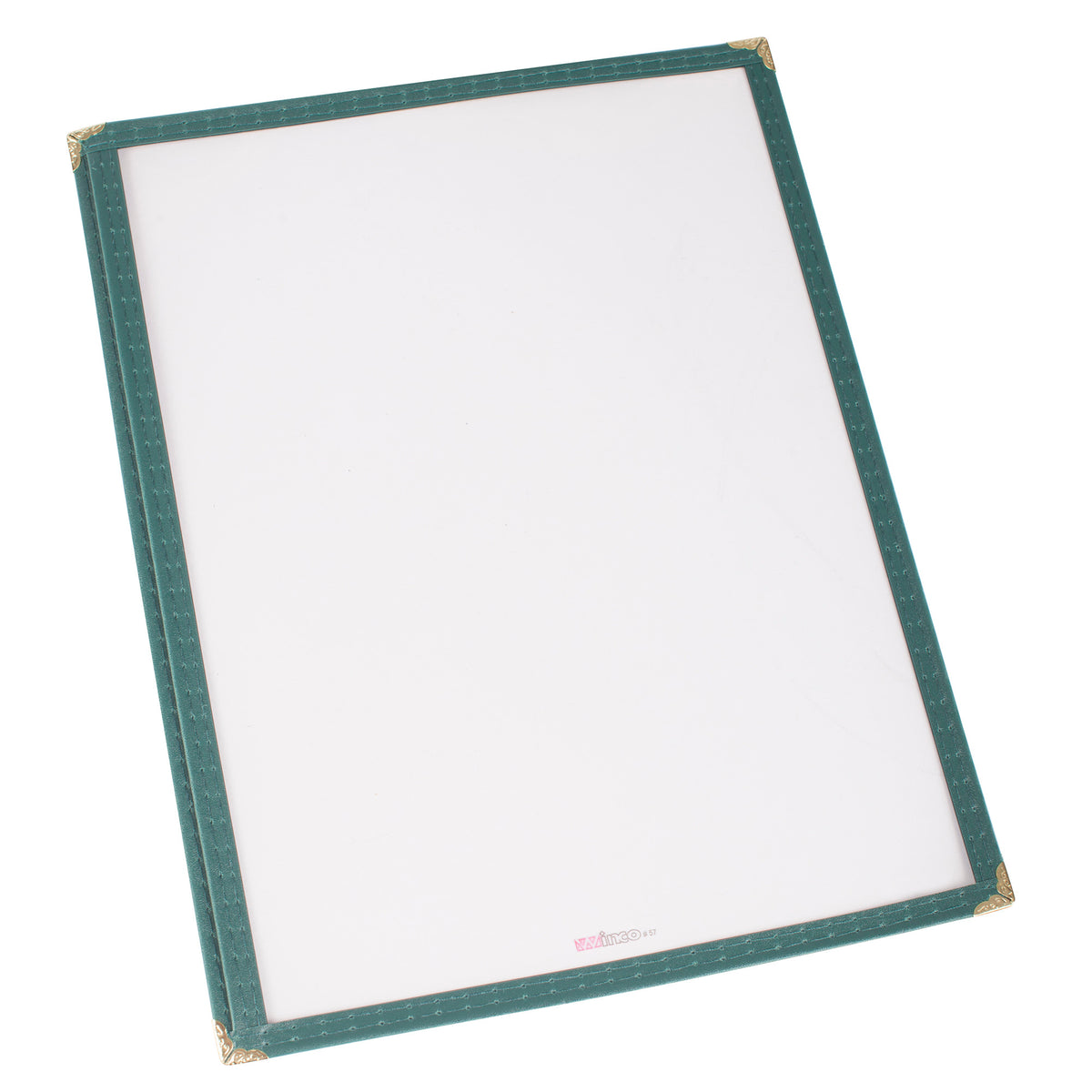 Picture of Winco PMC-9G Single Pocket Menu Cover - Green, 9.31 x 12.13 in.