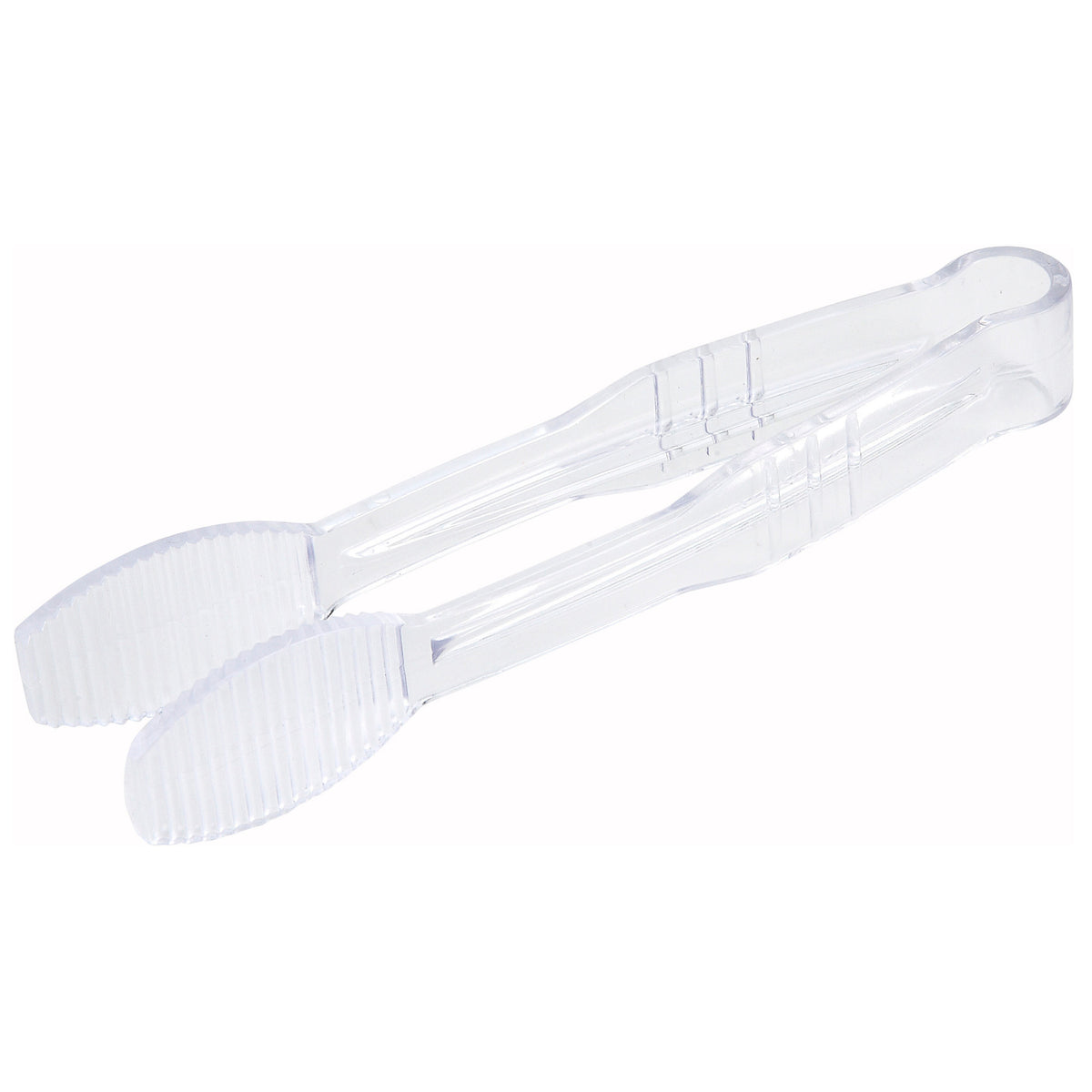 Picture of Winco PUTF-6C 6 in. Flat Tongs, Polycarbonate - Clear