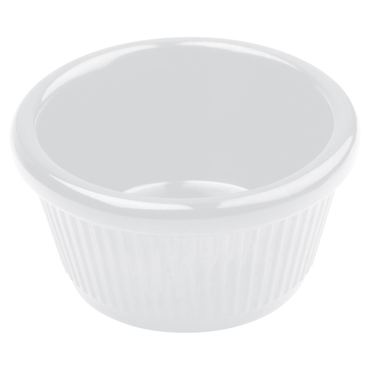 Picture of Winco RFM-4W Melamine Ramekin, Fluted - White, 4 oz