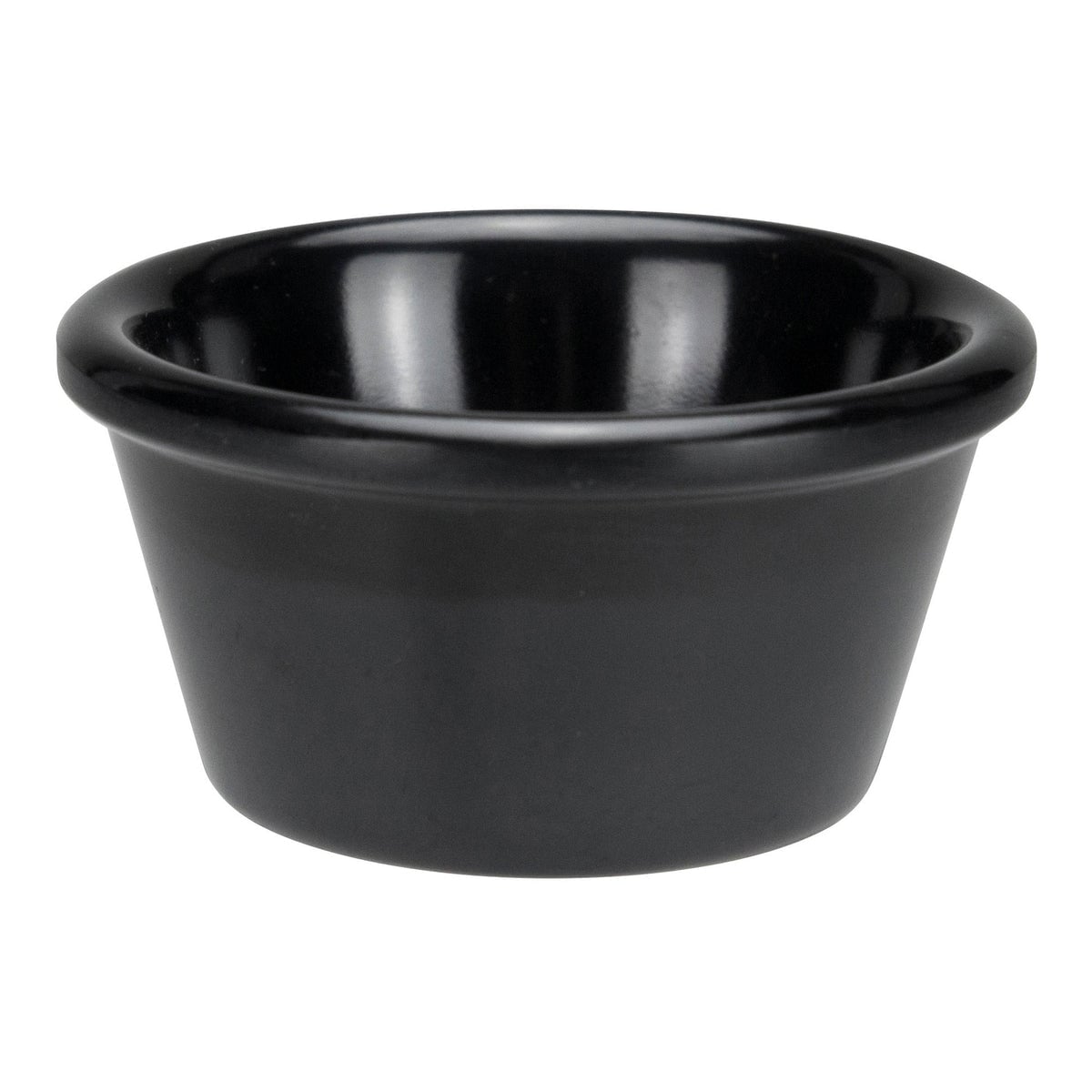 Picture of Winco RP-6K Melamine Ramekin, Plain - Black, 6 oz