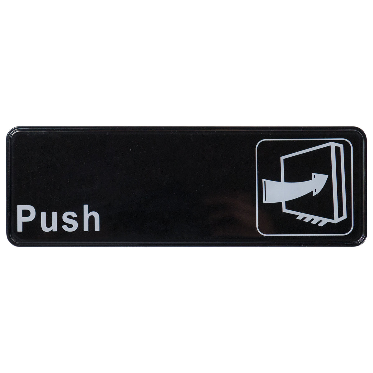 SGN-301 Information Signs, 9 x 3 in. - Push - Black