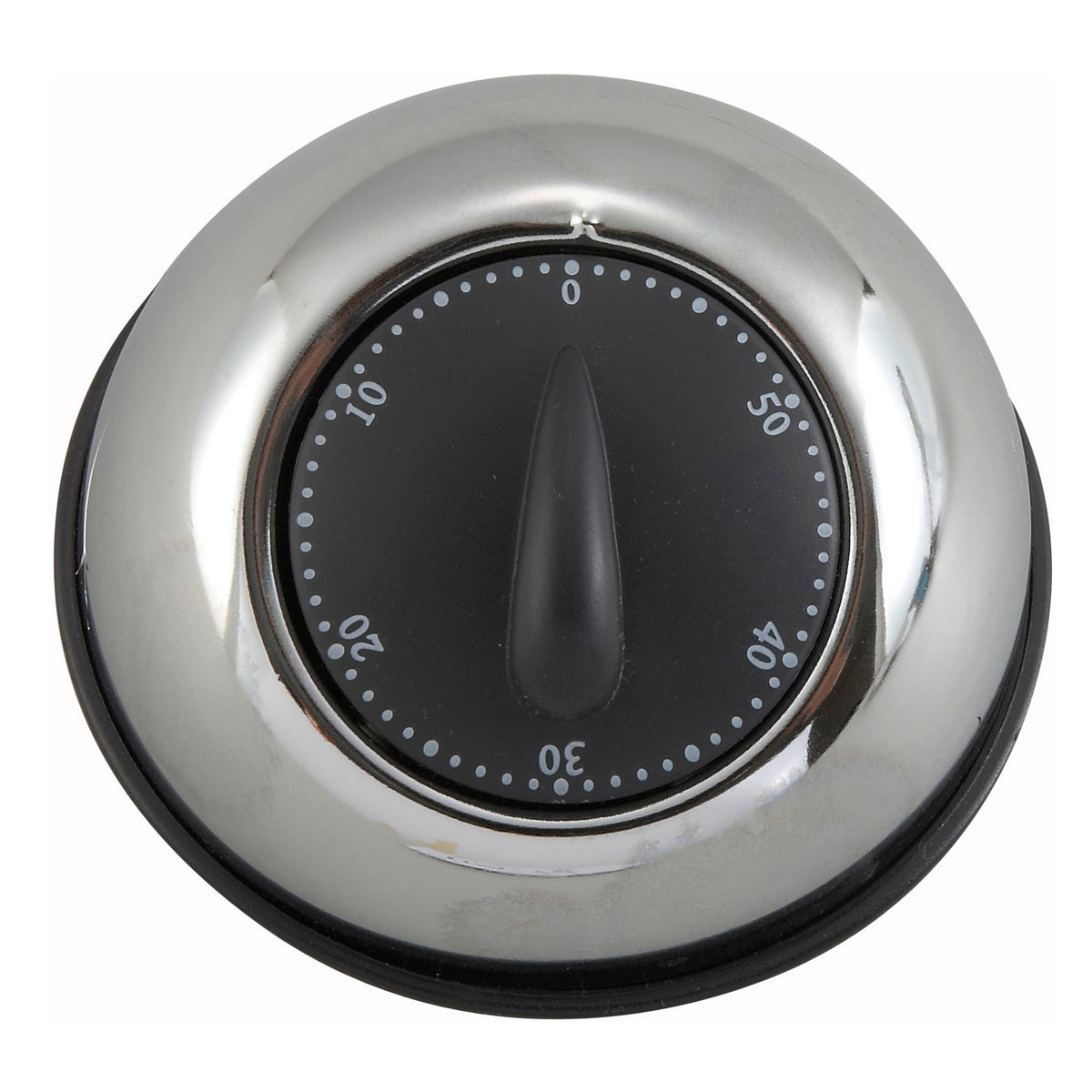 Picture of Winco TIM-78 Mechanical Timer, Long Ring - Stainless Steel