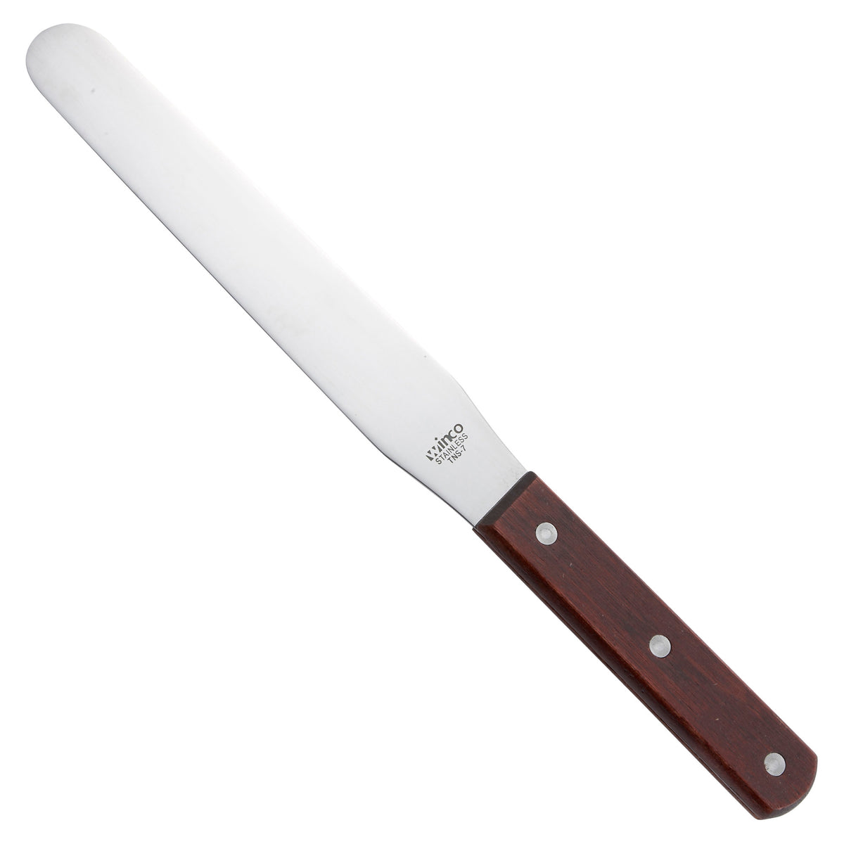 Picture of Winco TNS-7 Bakery Spatula, Wooden Handle - 7.88 x 1.25 in.