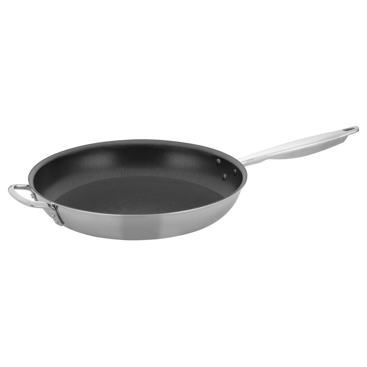 Picture of Winco TGFP-14NS Tri-Gen Tri-Ply Stainless Steel Fry Pan, Non-Stick - 14 in. Dia.