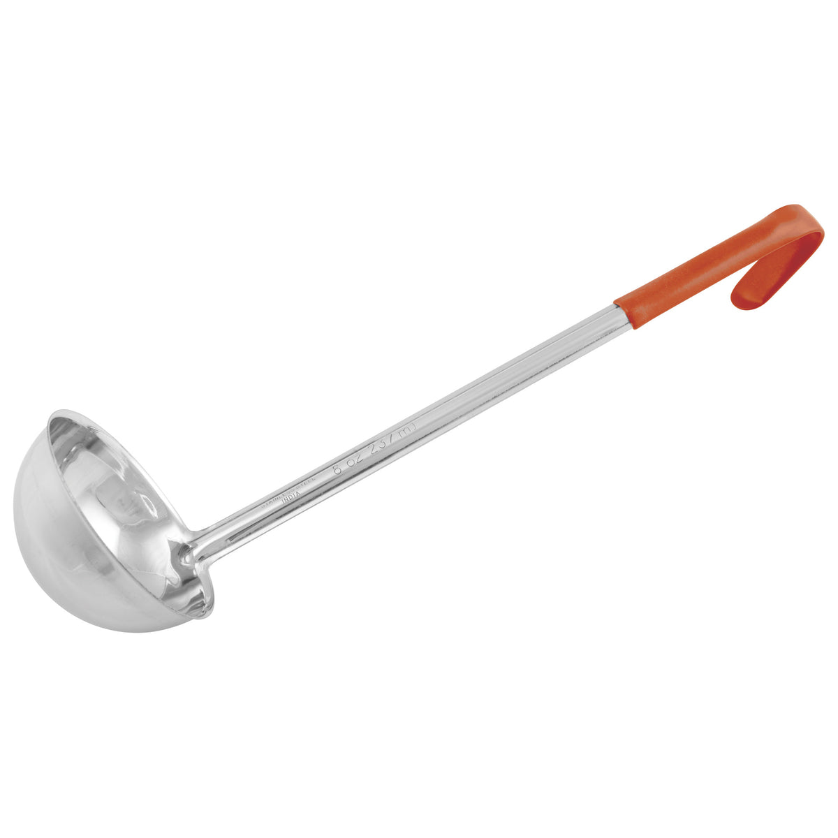Picture of Winco LDCN-8 Prime Stainless Steel 8 oz Ladle, Orange, NSF
