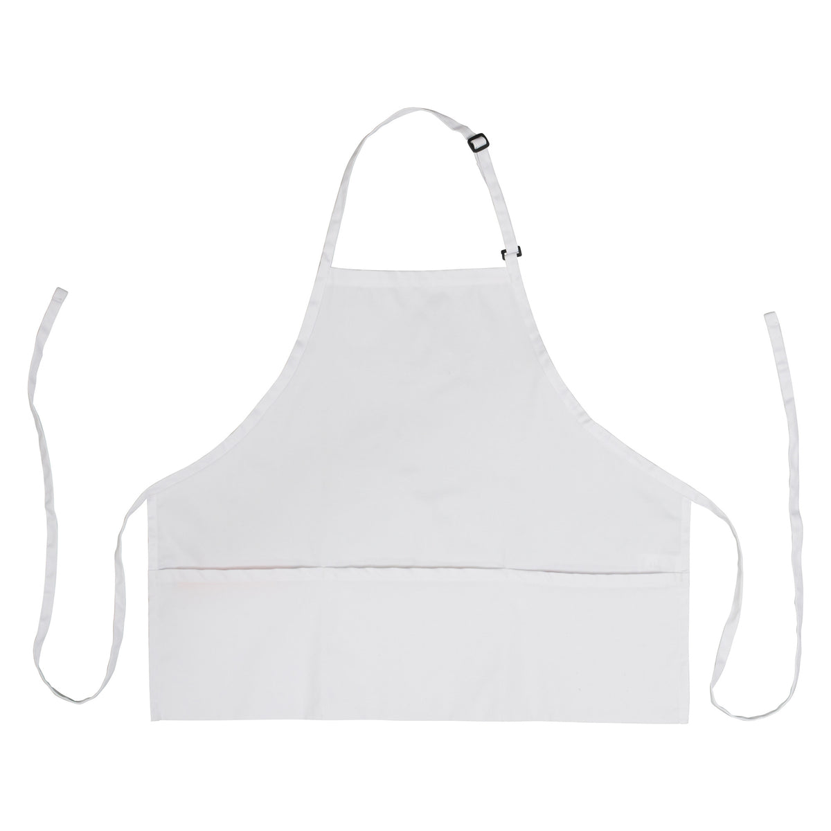 Picture of Winco BA-2724W Mid-Length Bib Apron with 3-Pockets - White