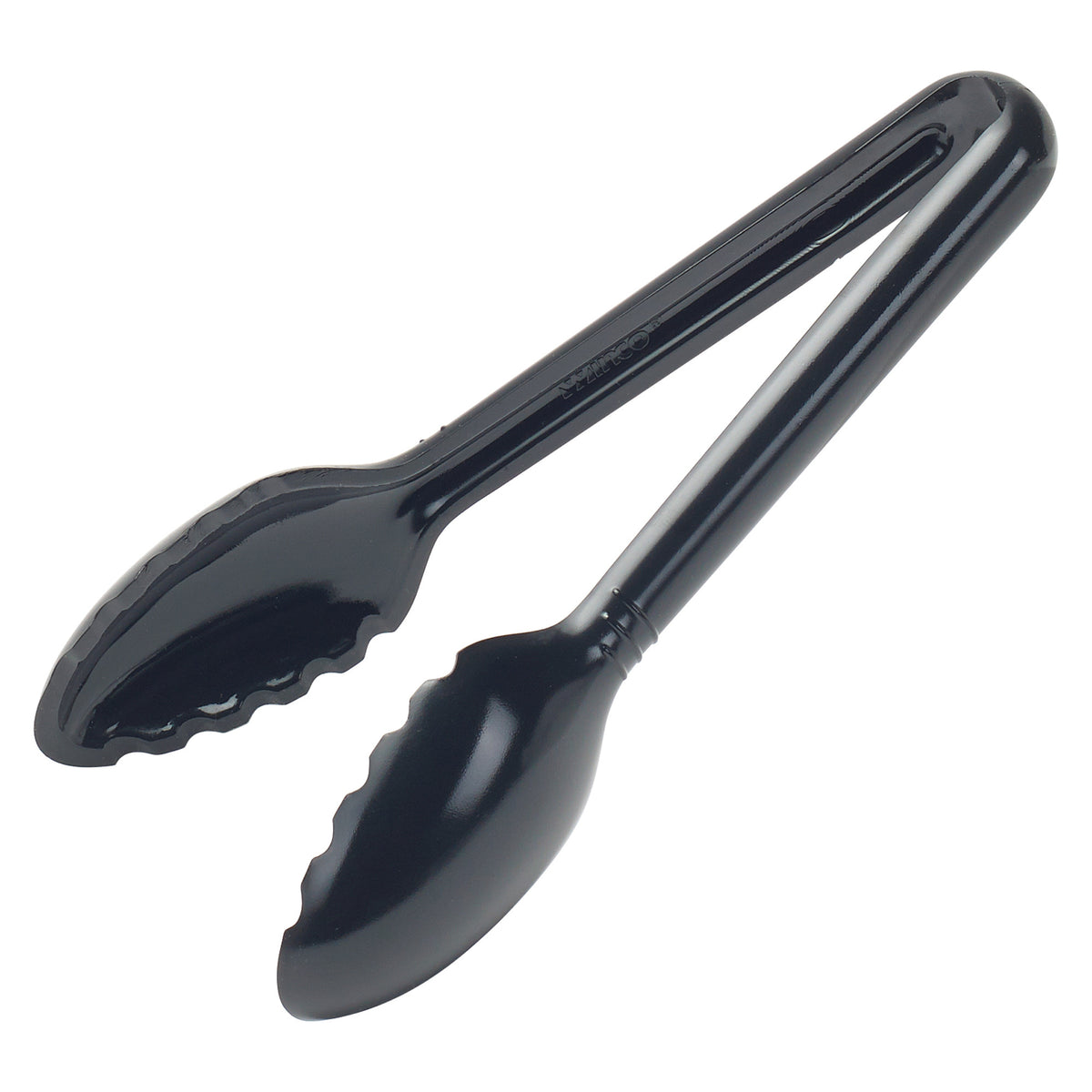 Picture of Winco CVST-6K Curv Serving Tongs - 6 in., Black
