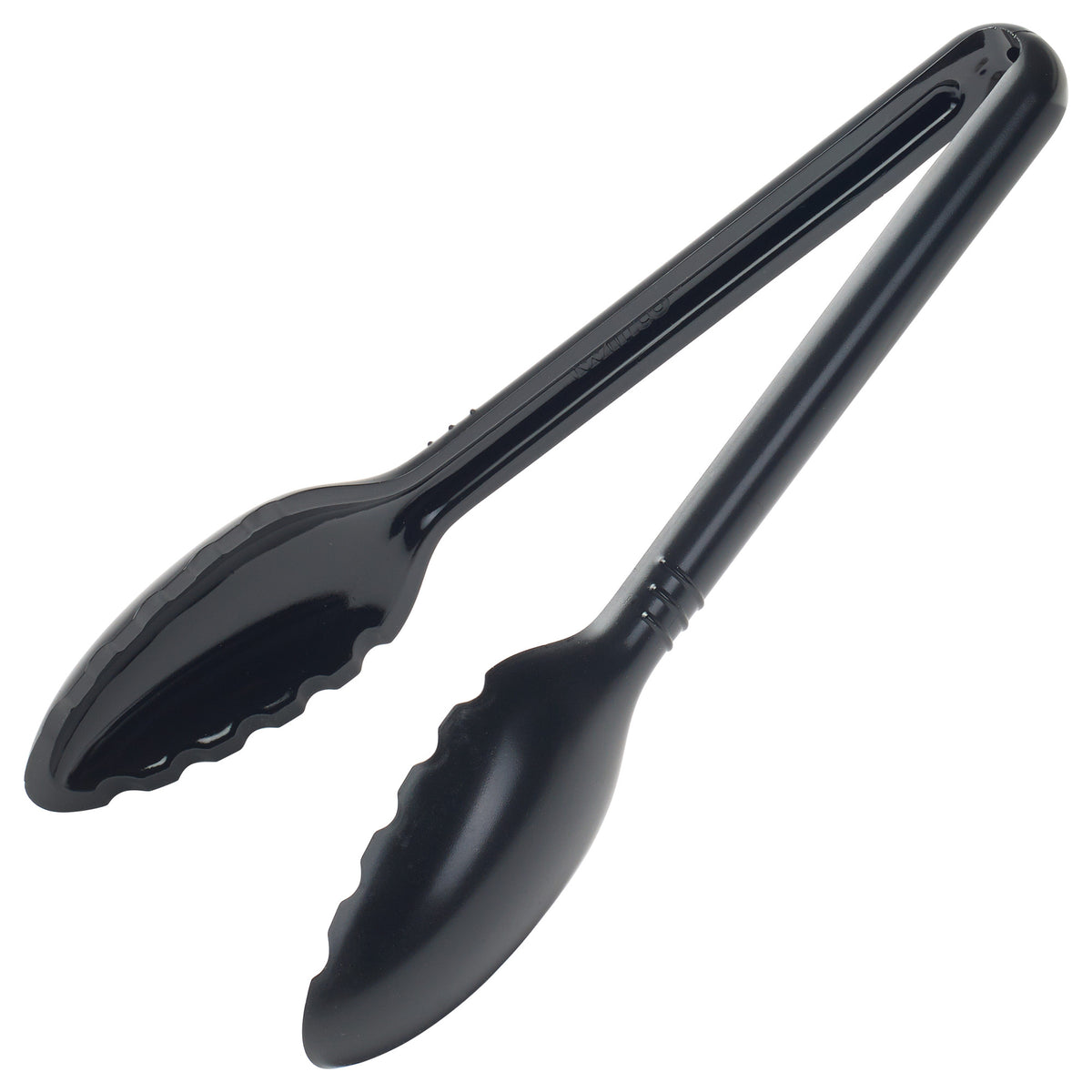 Picture of Winco CVST-9K Curv Serving Tongs - 9 in., Black