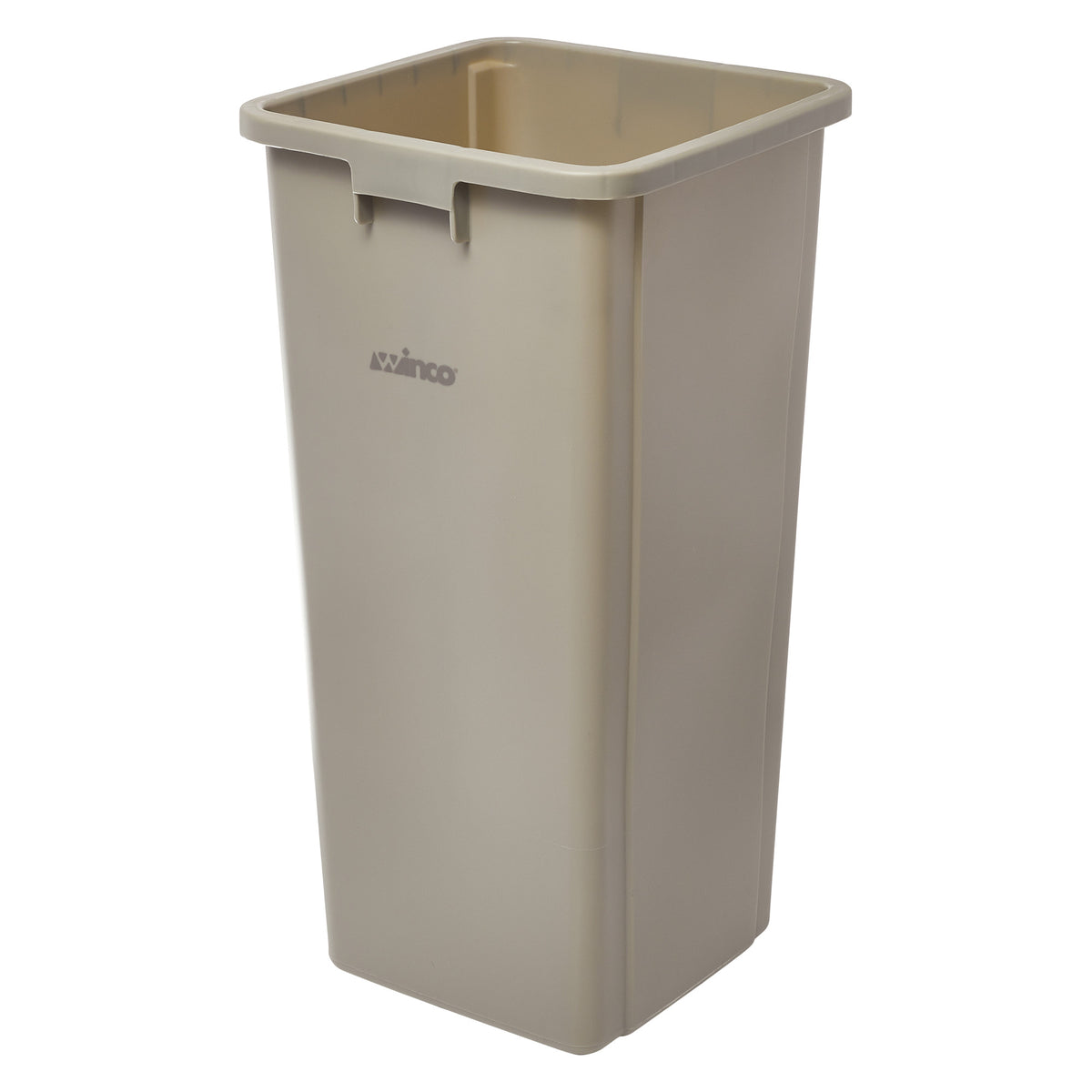 Picture of Winco PTCS-23BE Tall Square Trash Can - 23 gal, Beige