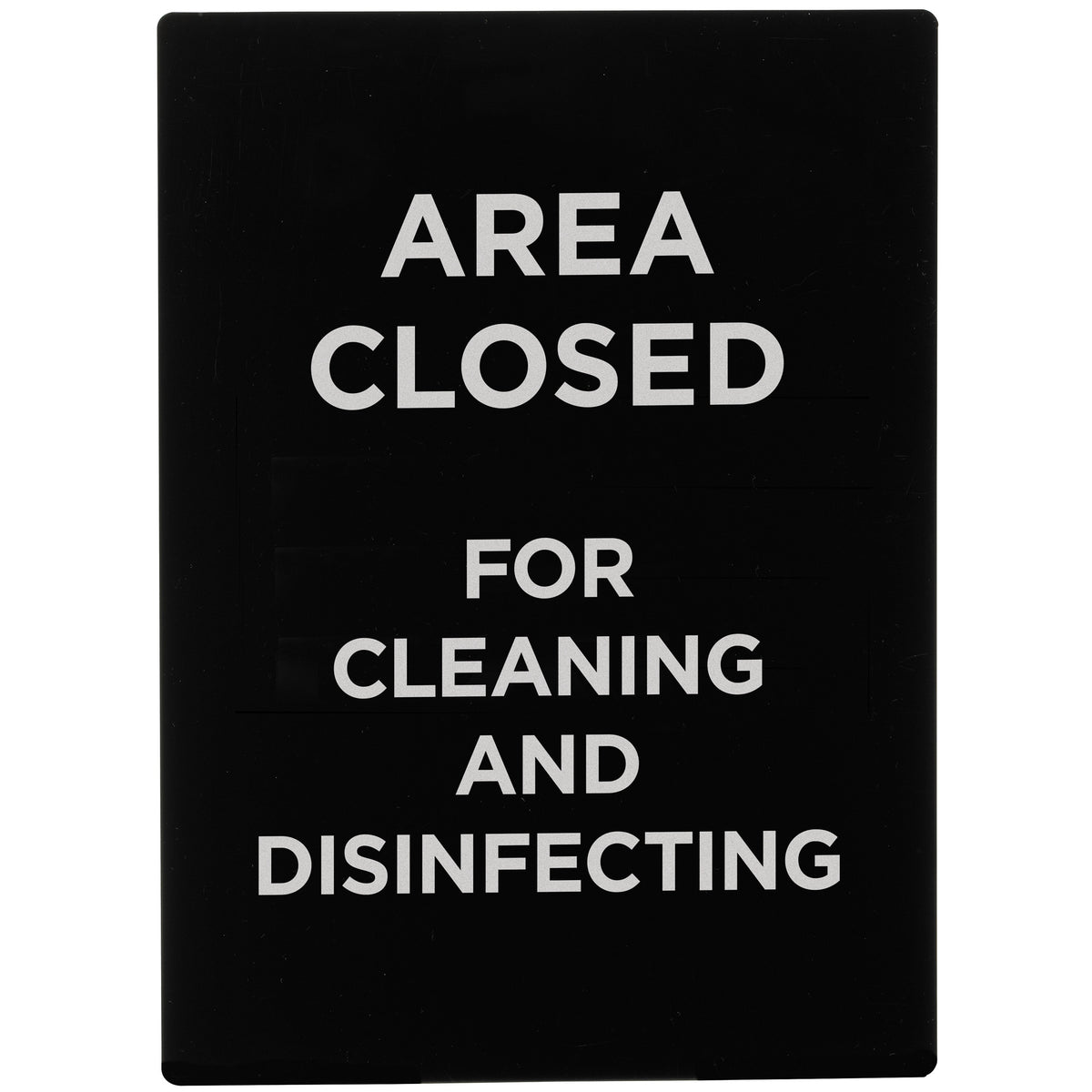 SGN-807 Stanchion Frame Sign - Area Closed for Cleaning & Disinfecting