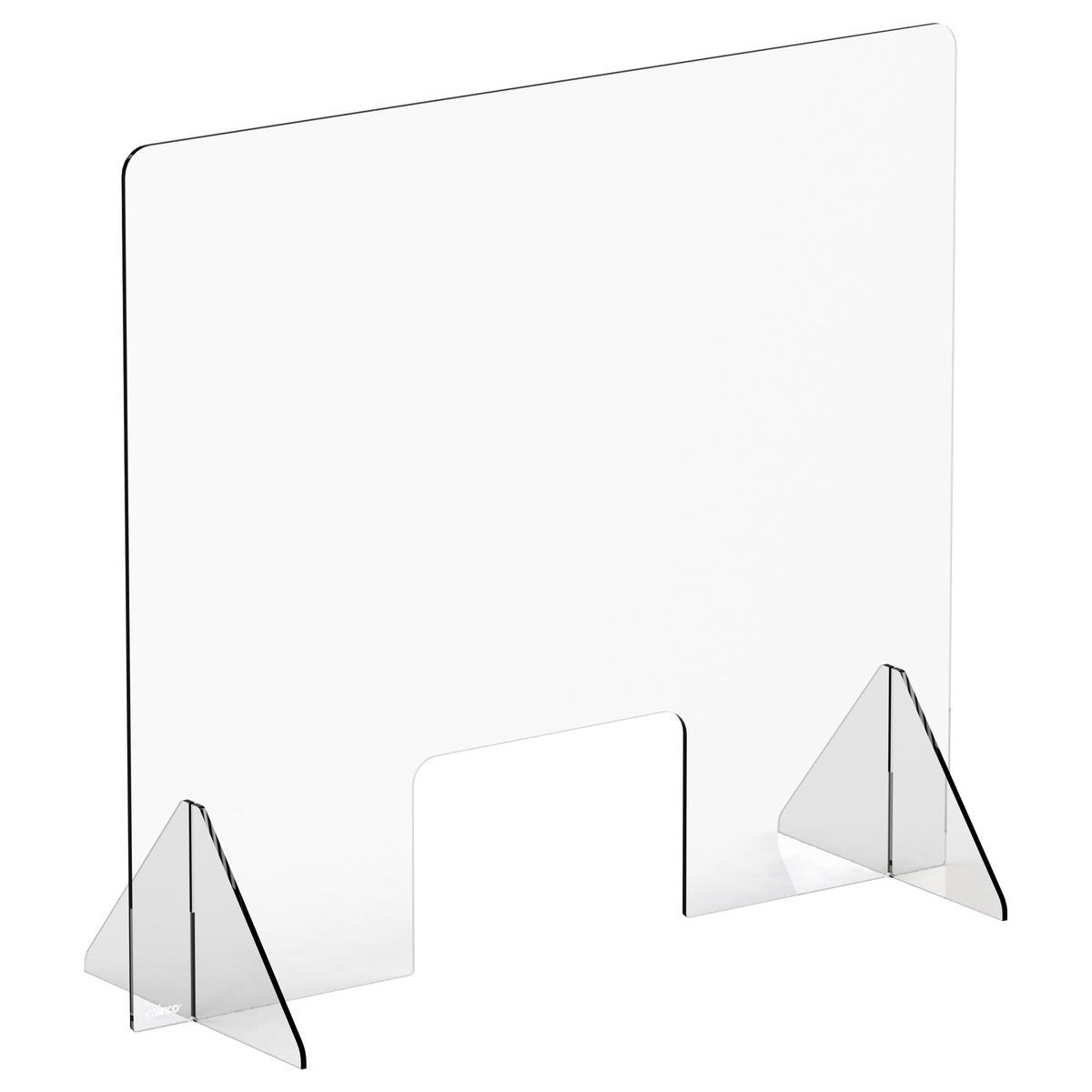 Picture of Winco ACSS-3632W Countertop Safety Shield - 36 x 32 x 14 in. with 12 x 8 in. Window, Acrylic