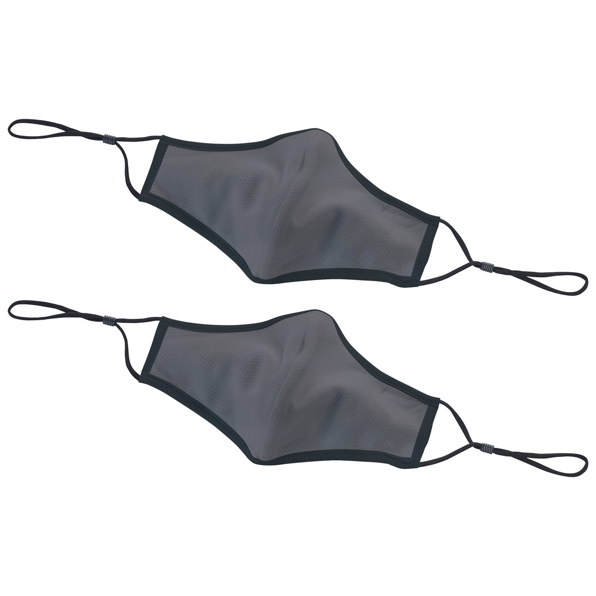 Picture of Winco MSK-4GML Reusable & Adjustable Face Mask&#44; 2-Ply Cotton & Poly Blend - Medium & Large&#44; Gray - 2 Piece