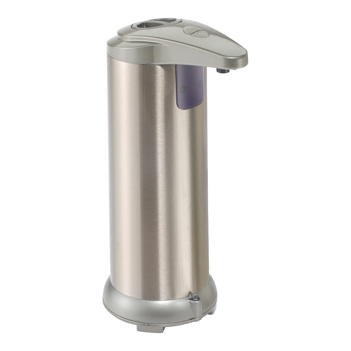 Picture of Winco SDT-8S 8 oz Automatic Hand-Sanitizer Table & Countertop Dispenser - Brushed Nickel