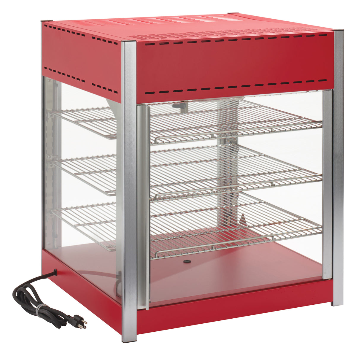Picture of Winco EDM-1PT Electric Display Merchandiser, Black, Pass Through Warmer, 120V, 1500W