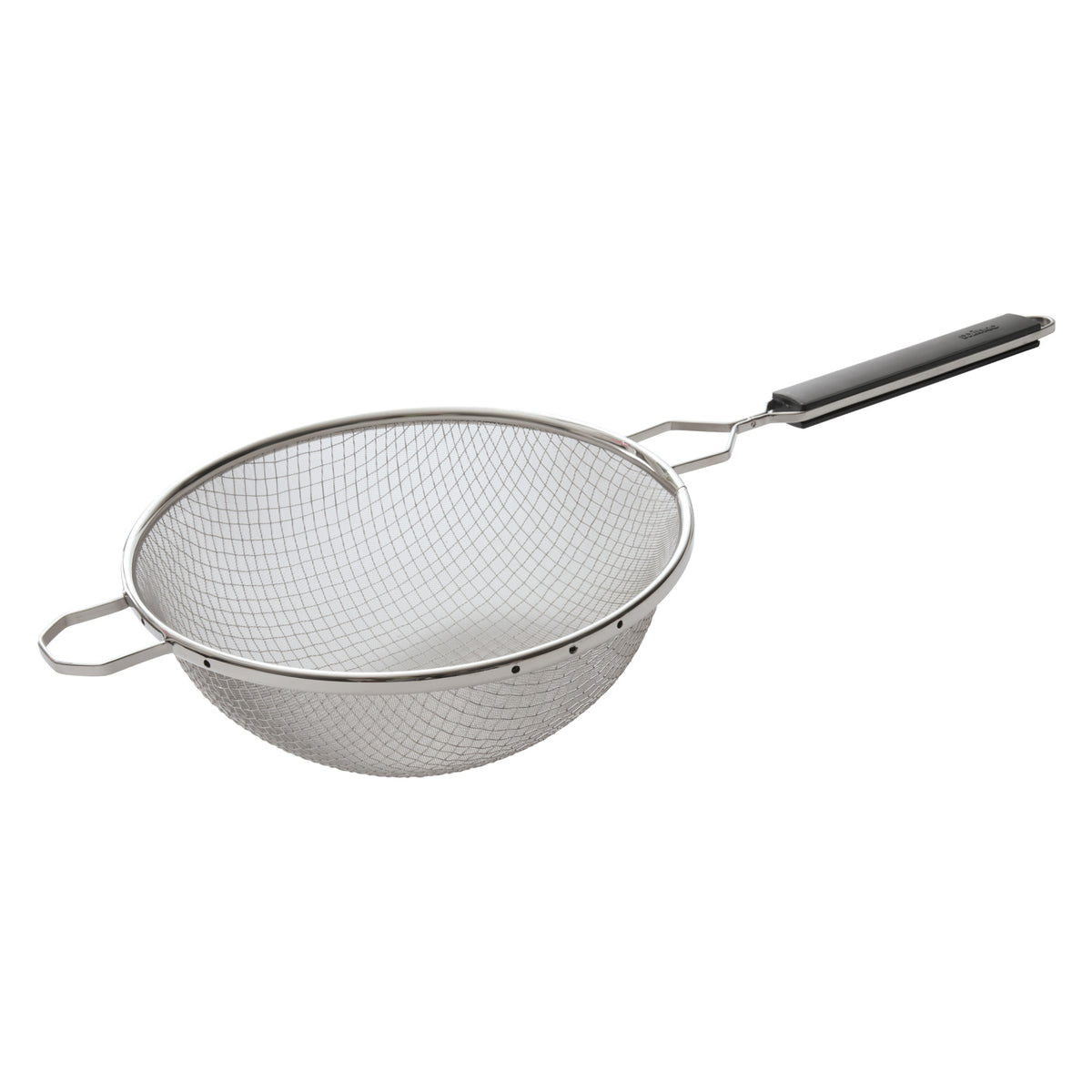 Picture of Winco MSTP-10DF 10.25 in. Double Fine Mesh Strainer with Plastic Handle - Stainless Steel