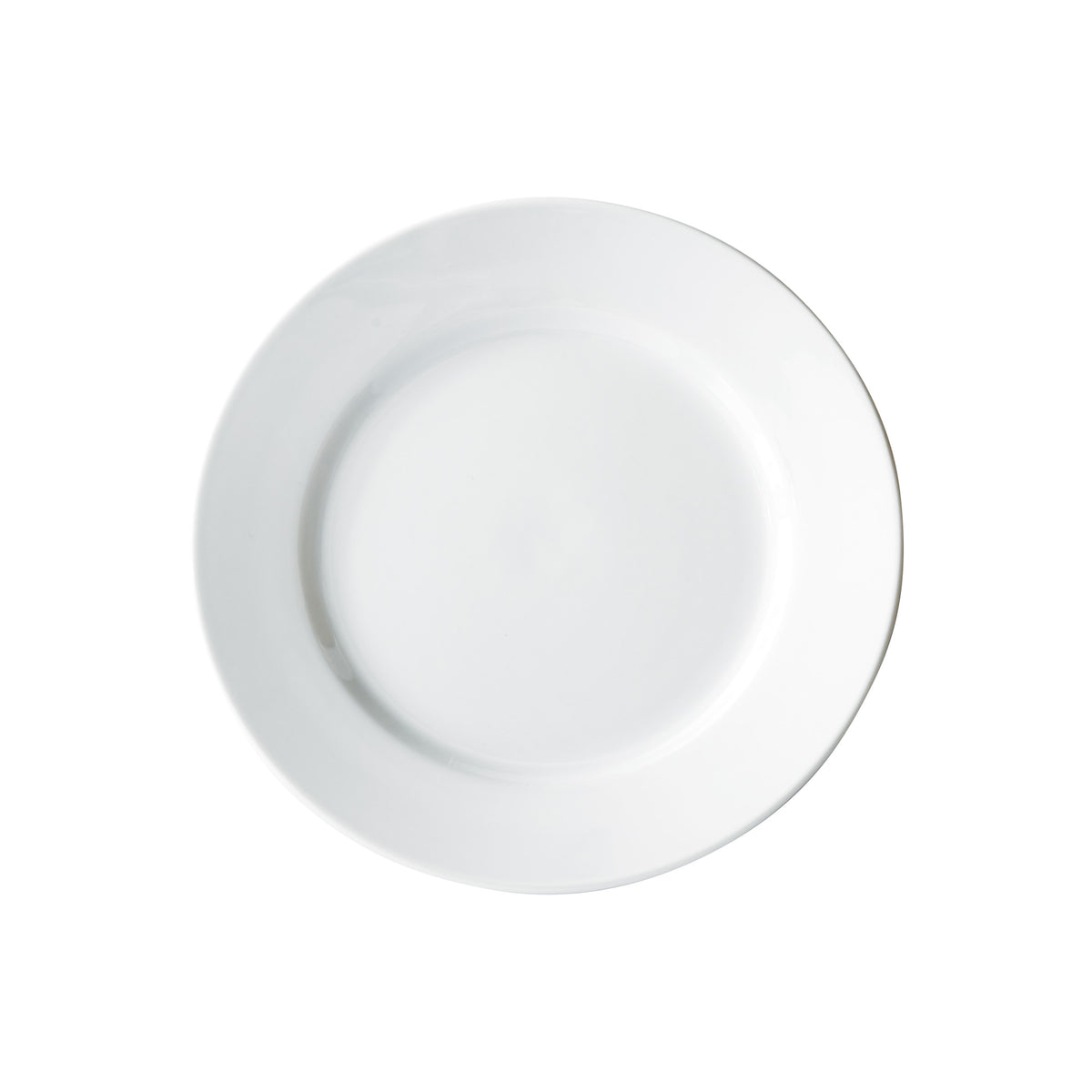 Picture of Winco BPR-105RE Birkhall Plate with Rolled Edge, 10.5 in. Dia., White Porcelain, 12 Piece
