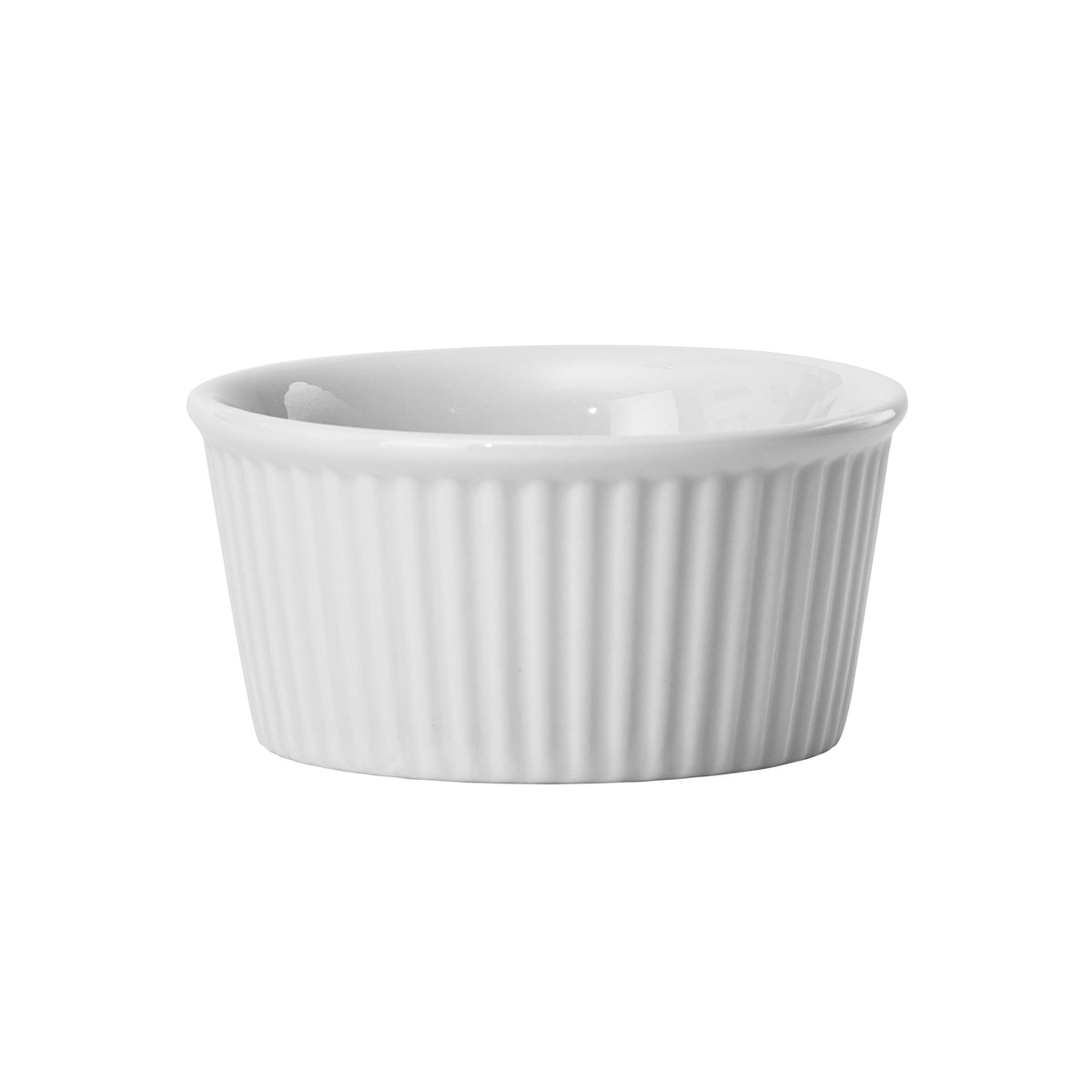 Picture of Winco FRR-6 Fluted Ramekin, 6 oz White Porcelain, 36 Piece