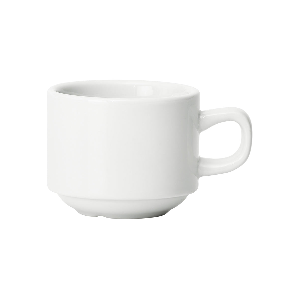 Picture of Winco BCC-85 Birkhall Stacking Coffee Cup, 8.5 oz, White Porcelain, 36 Piece
