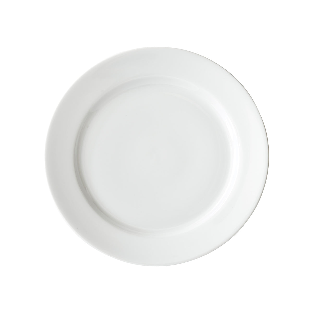 Picture of Winco BPR-1125RE Birkhall Plate with Rolled Edge, 11.25 in. Dia., White Porcelain, 12 Piece