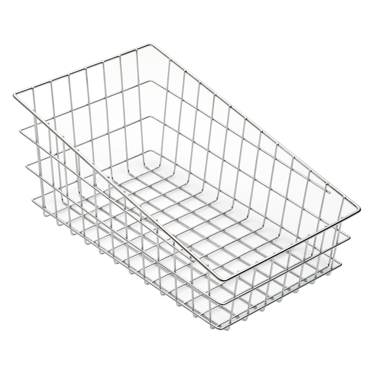 Picture of Winco DB-1911 Bagel & Pastry Basket, 18.5 x 11 x 8 in., Wire, Slanted Top