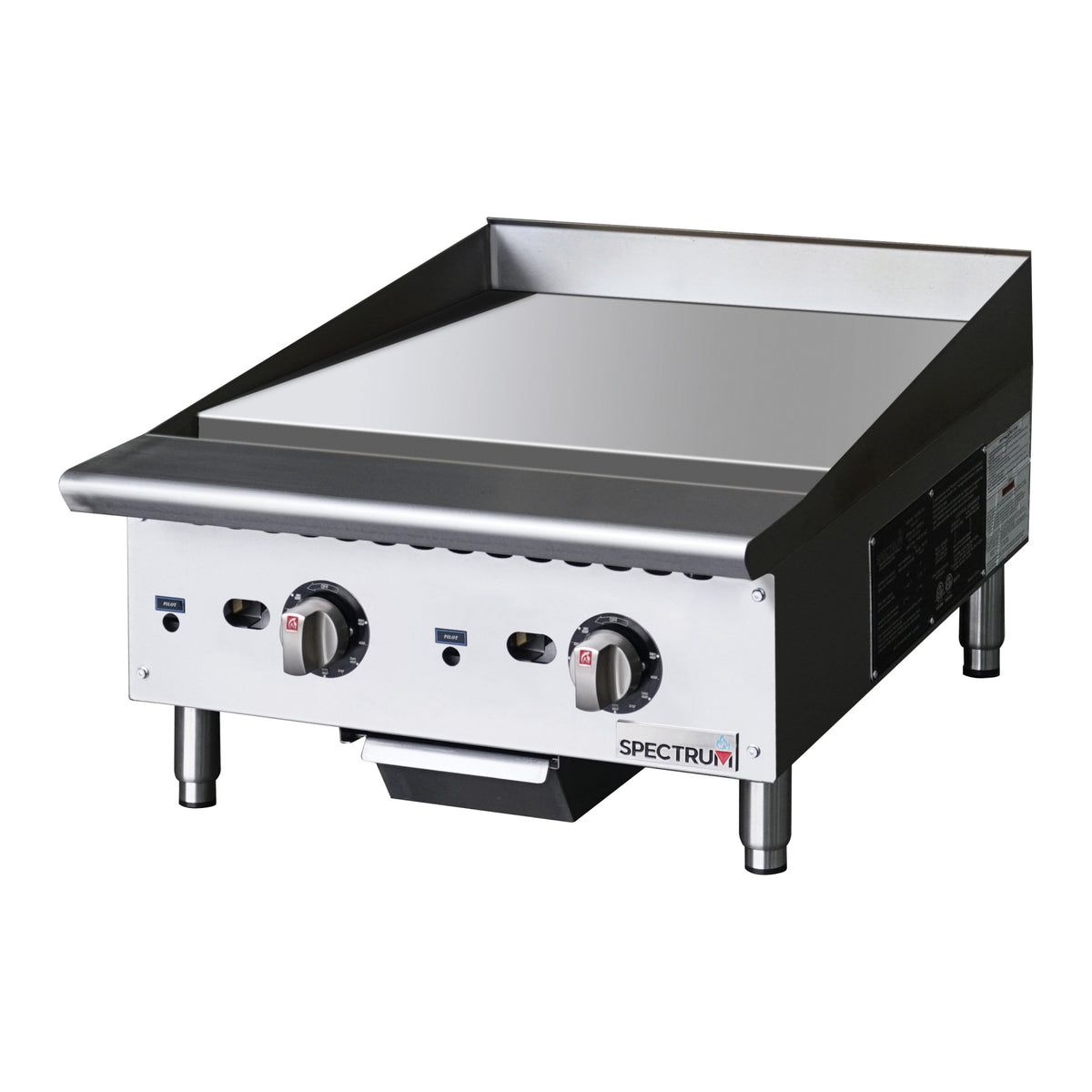 Picture of Winco NGGD-24T Spectrum 24 in. Natural Gas Griddle with Thermostatic Controls