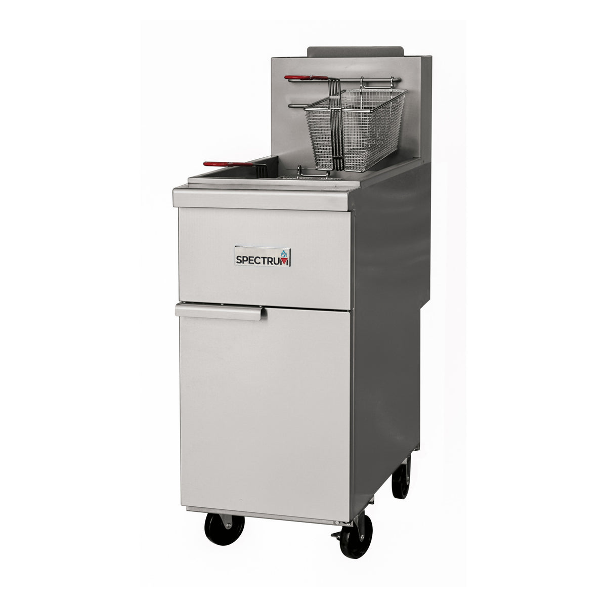 Picture of Winco NGGF-40-NG Spectrum Gas Deep Fryer, 40 lbs, 3-Tube, Natural Gas