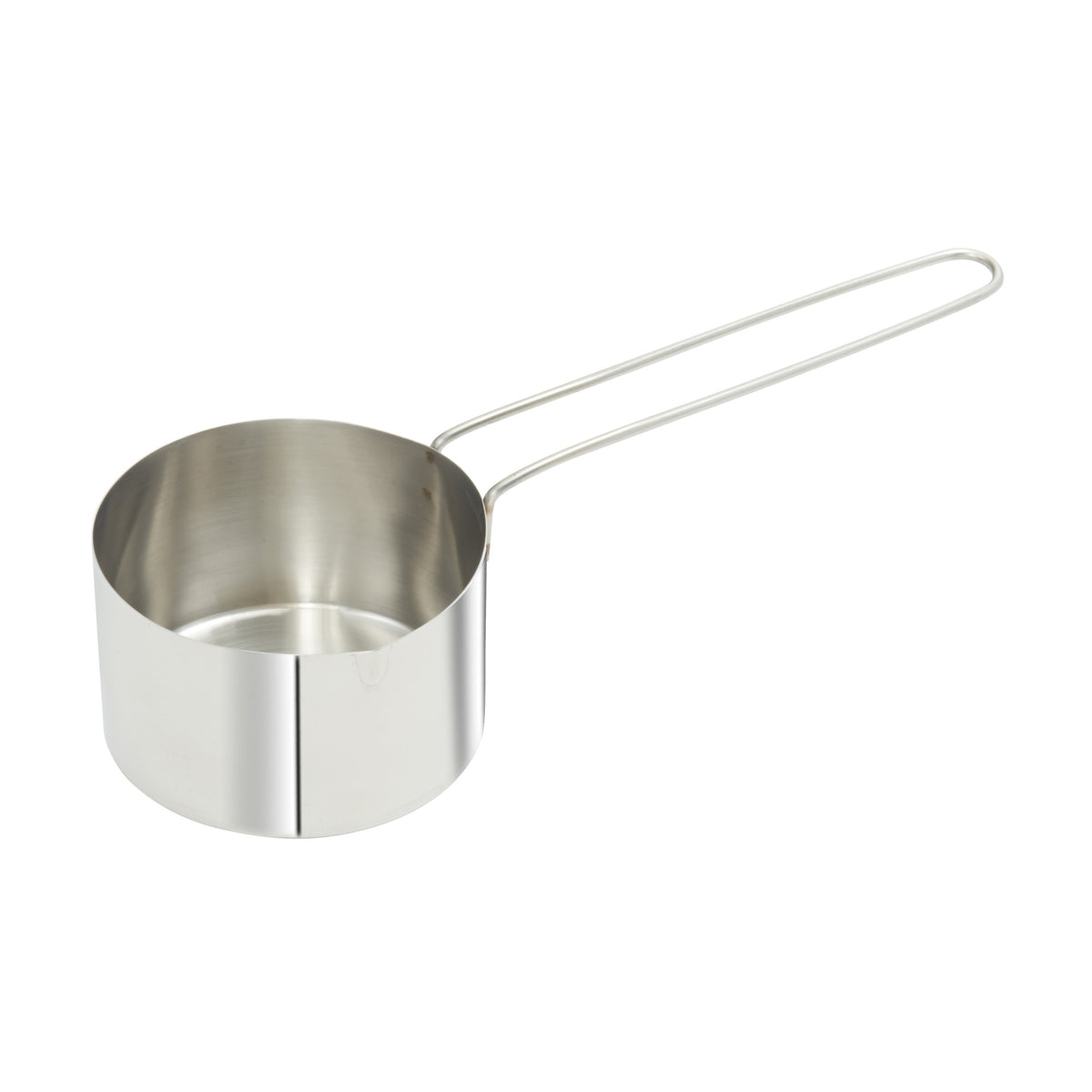 Picture of Winco MCPL-125C Stainless Steel Measuring Cup with 6 in. Long Loop Handle, 1.25 Cup