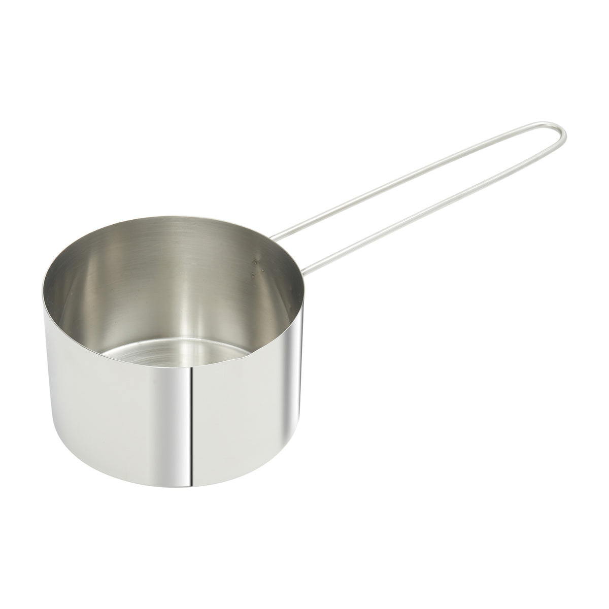 Picture of Winco MCPL-200C Stainless Steel Measuring Cup with 6 in. Long Loop Handle, 2 Cups