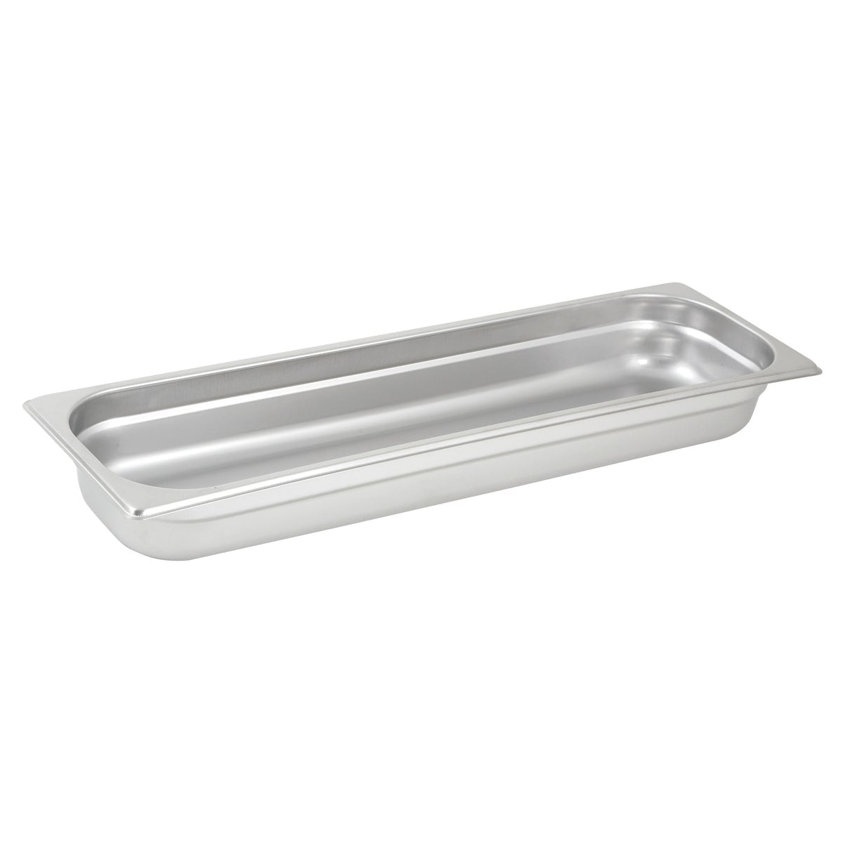 Picture of Winco SPJL-2HL Anti-Jam Half Long Steam Pan, 25 Gauge - Stainless Steel - 2.5 in.