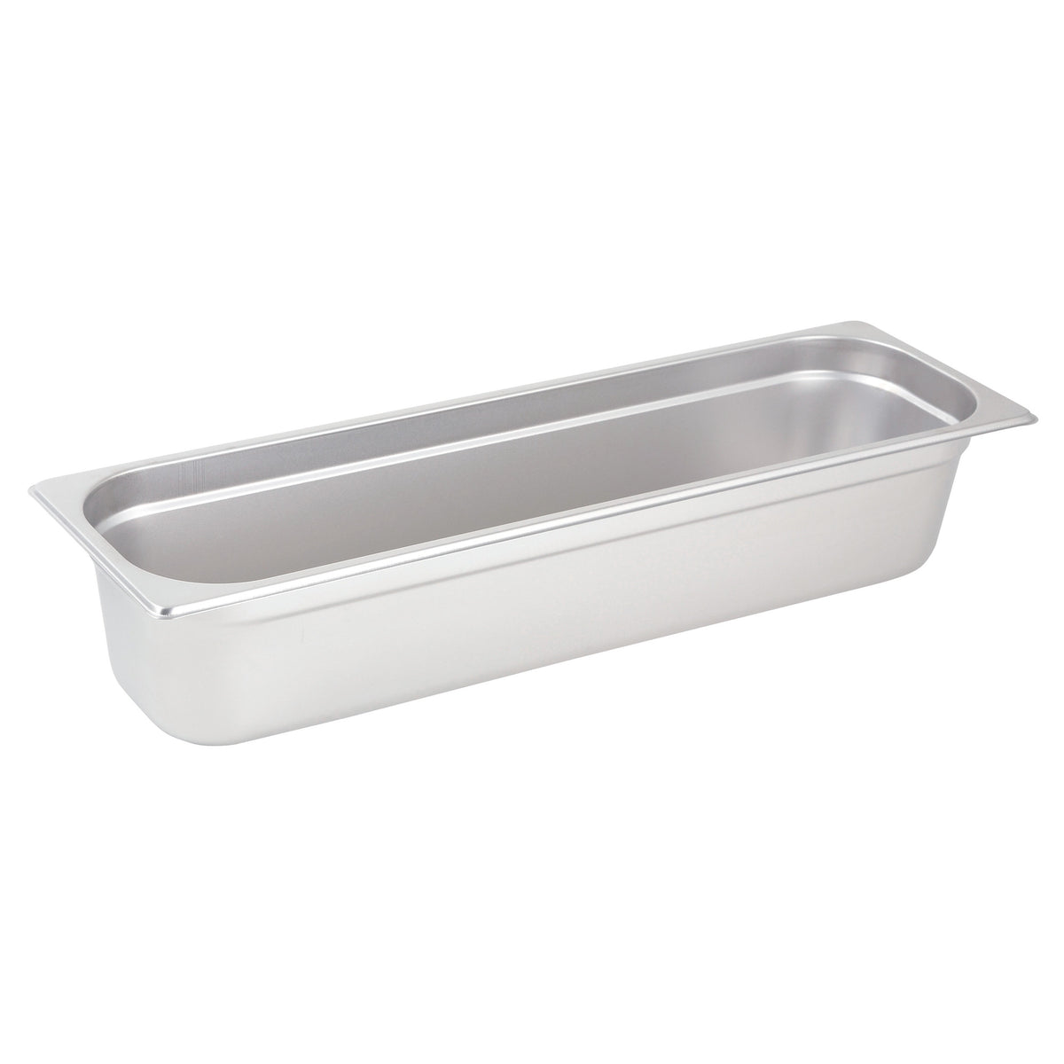 Picture of Winco SPJL-4HL Anti-Jam Half Long Steam Pan, 25 Gauge - Stainless Steel - 4 in.