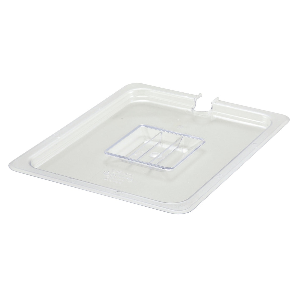 Picture of Winco SP7200C Polycarbonate Food Pan Cover, Slotted - Half
