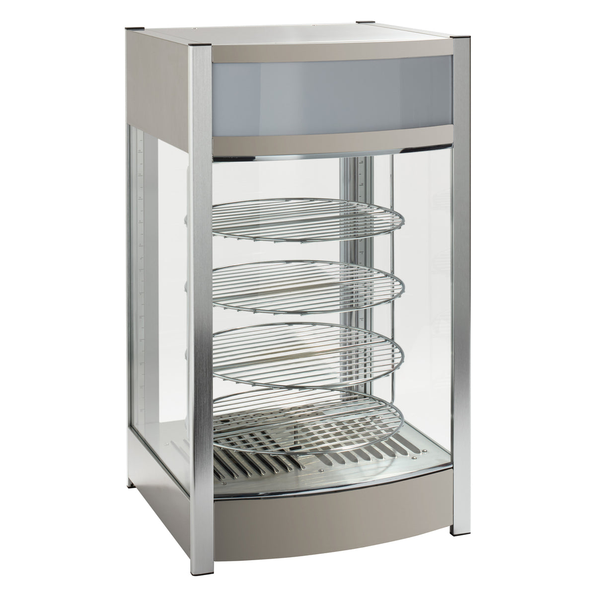 Picture of Winco EDM-2 Electric Heated Pizza & Pretzel Merchandiser, 14 in. Rack - 120V, 875W