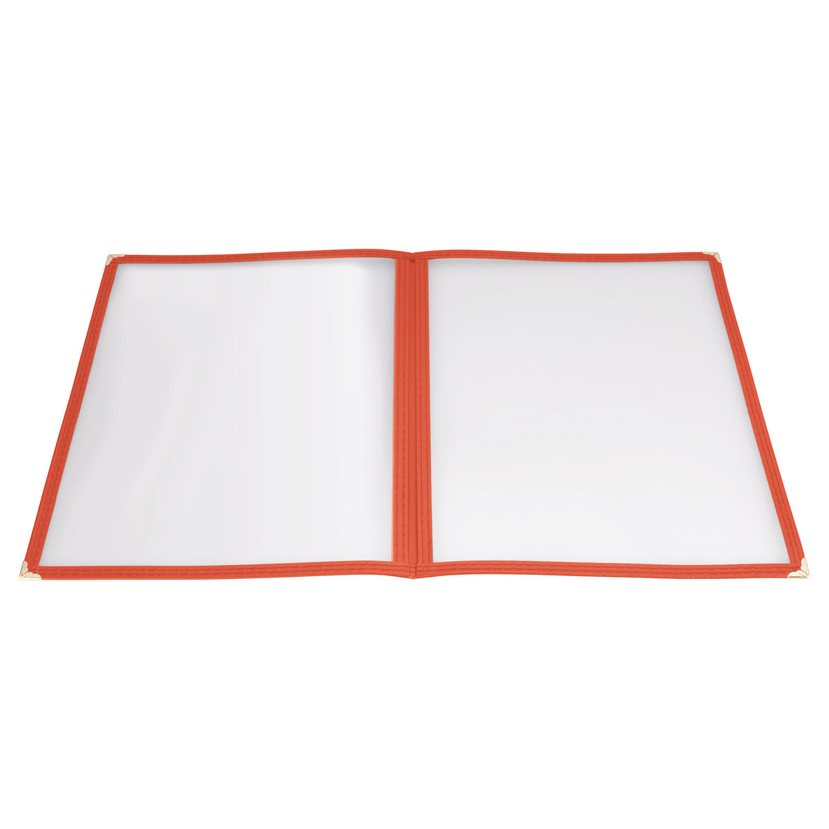 Picture of Winco PMCD-9R Book-Fold Double Panel Menu Cover - Red, 9.38 x 12.13 in.