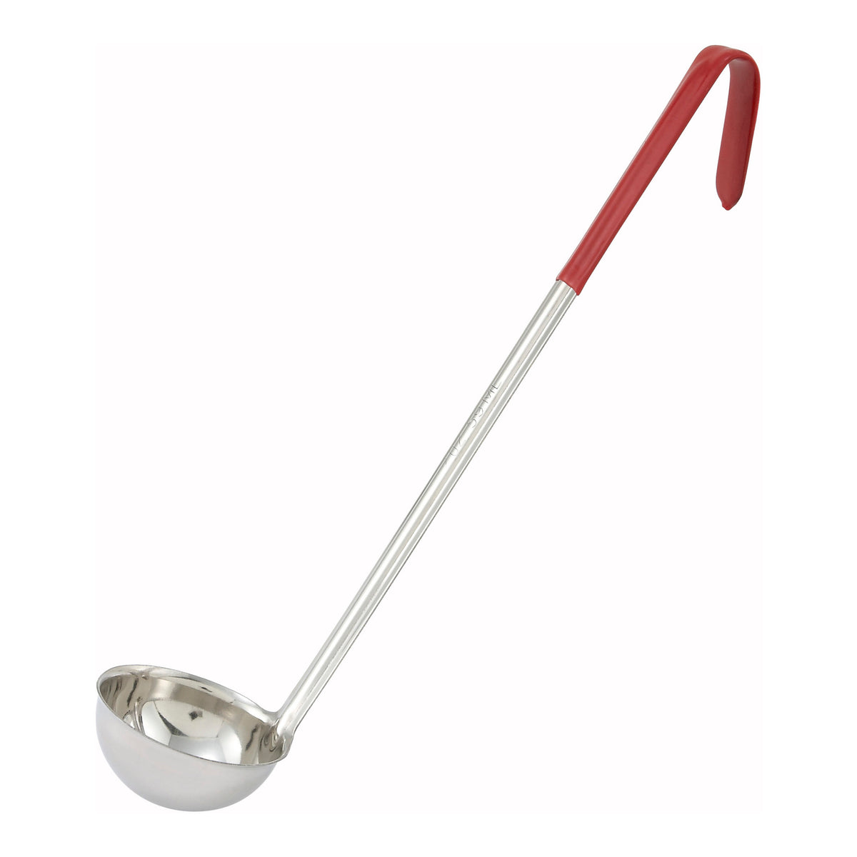 Picture of Winco LDC-2 2 oz Ladle, Red, Stainless Steel