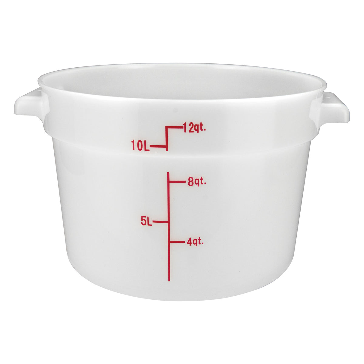 Picture of Winco PPRC-12W Round Storage Container, White, Polypropylene - 12 qt.