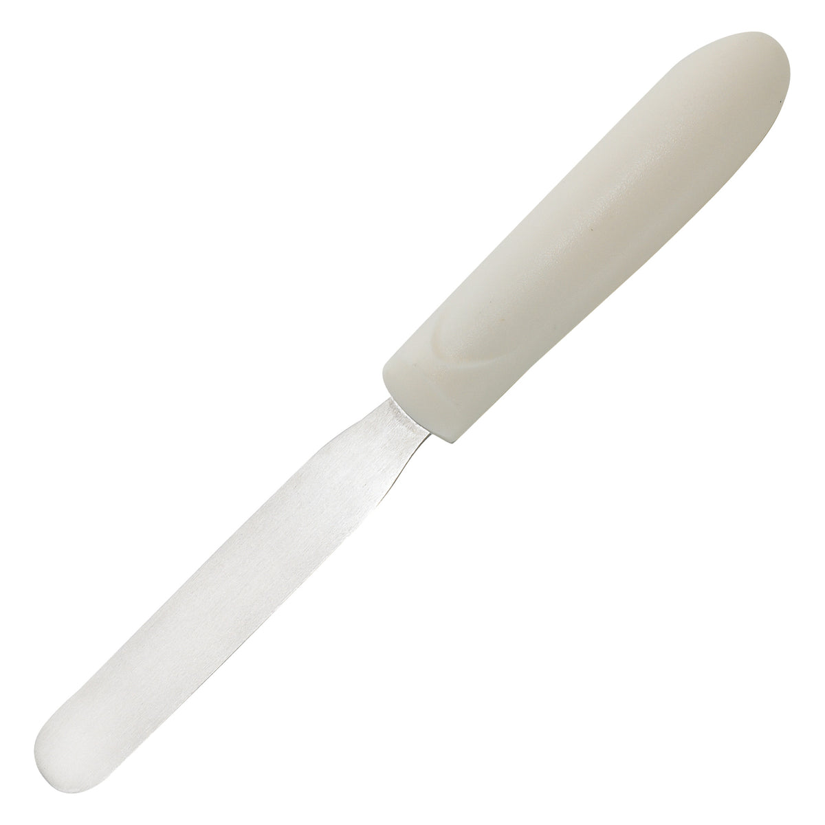 Picture of Winco TWPS-4 Bakery Spatula, White Polypropylene Handle - 4 x 0.75 in.