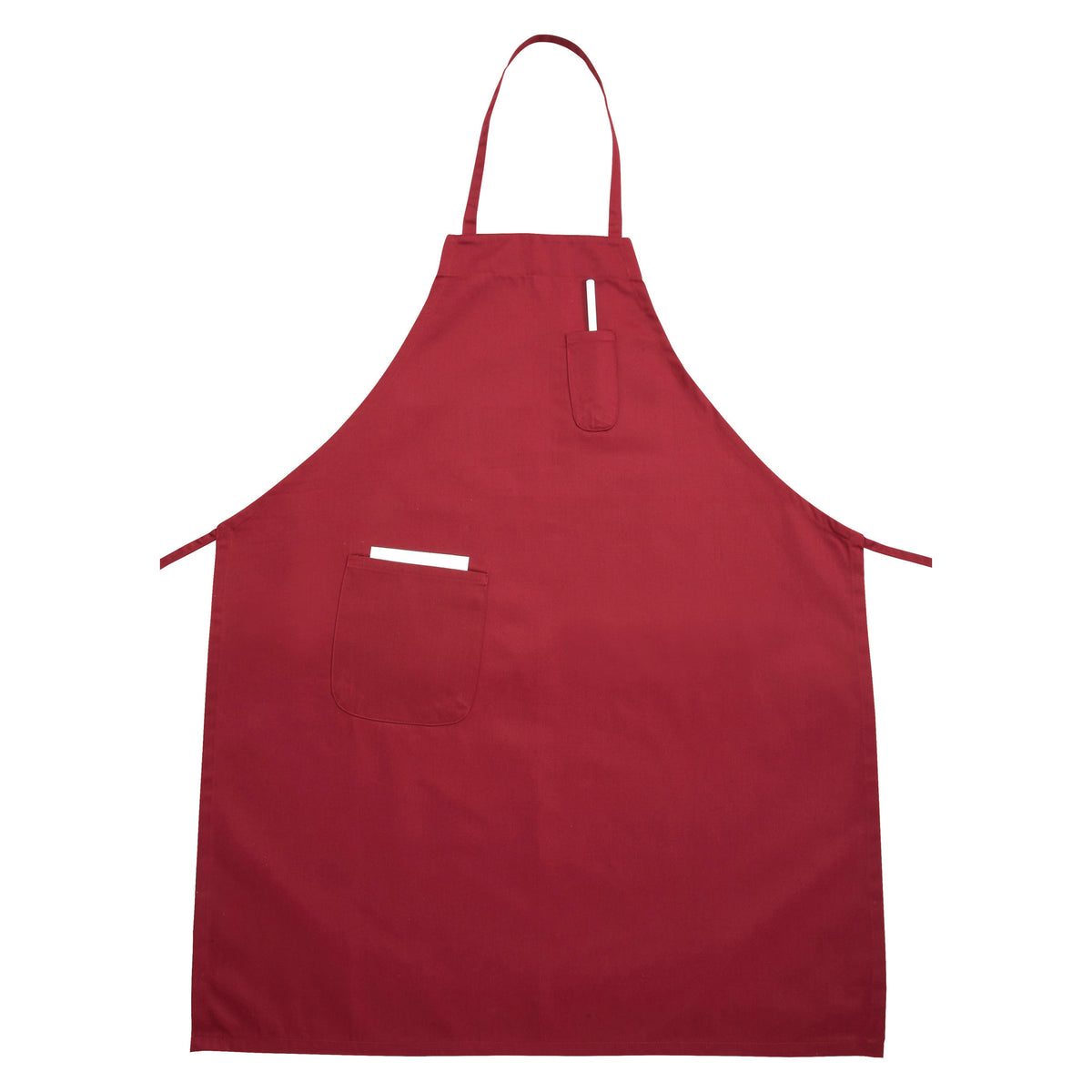 Picture of Winco BA-PRD Full-Length Bib Apron with Pockets - Red