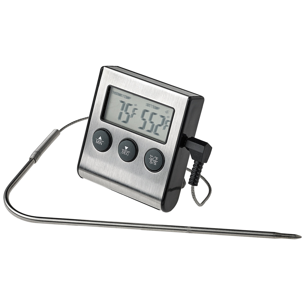 Picture of Winco TMT-DG6 Digital Roasting Thermometer with Timer & Probe